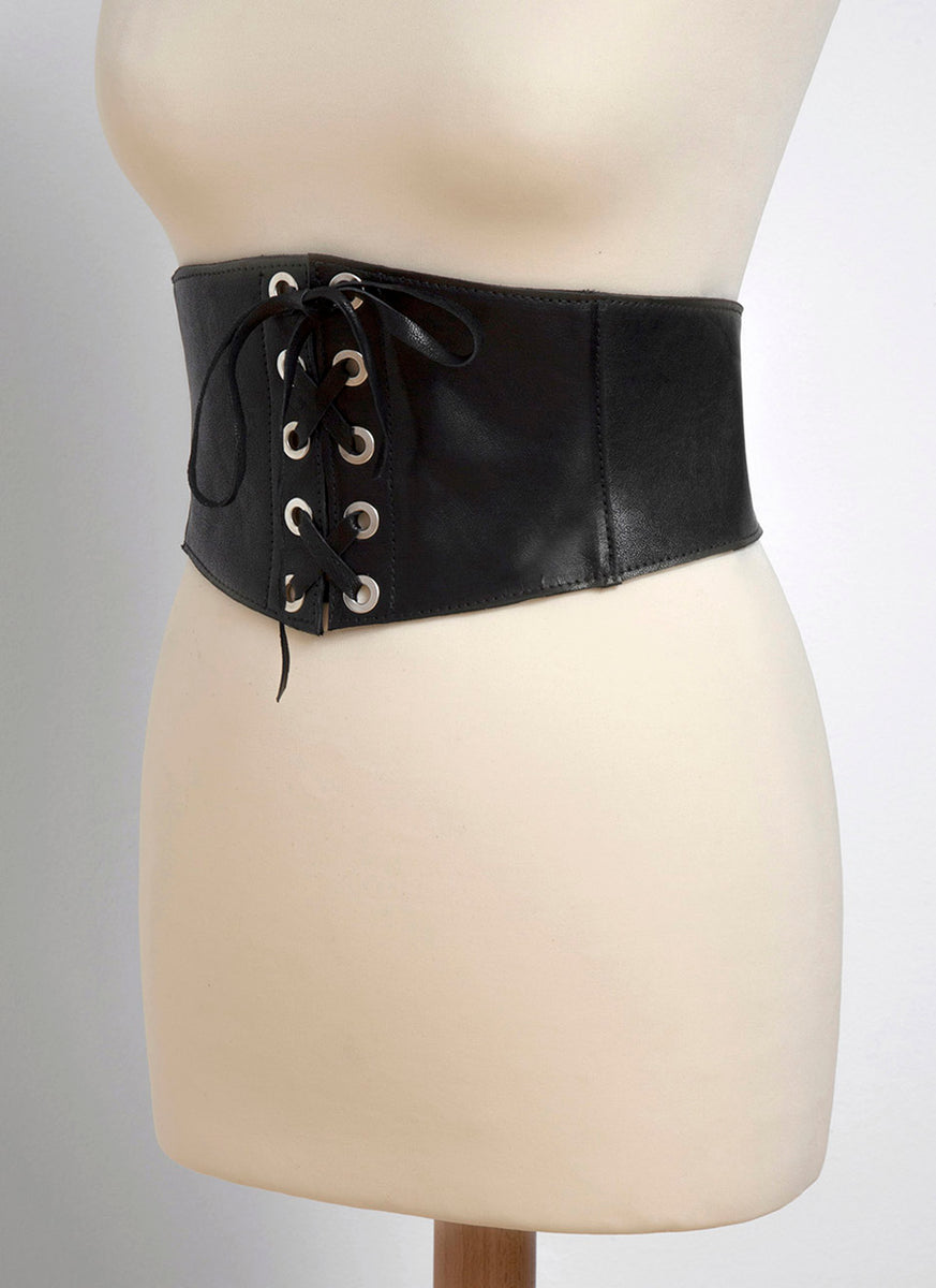 Bea Black Elastic Leather Belt  Exclusive to Juan-Jo – JuanjoGallery