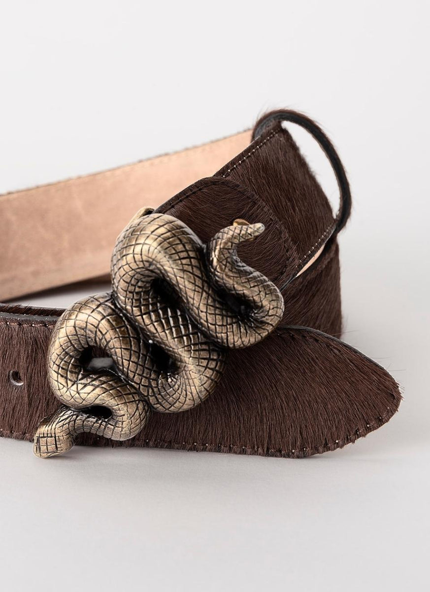 Cintur n Hebilla Serpiente Pelo Marr n JuanjoGallery Cintur n Hebilla Serpiente Pelo Marr n JuanjoGallery