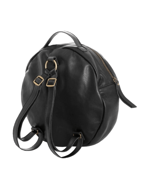 Women's Leather Backpack Black LP