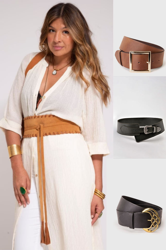 Women's wide belt, a key trend for spring-summer 2021