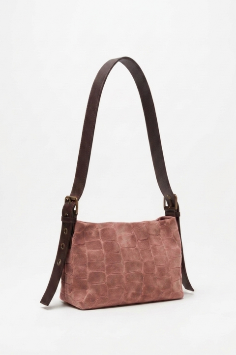 Bolso Serraje Bandolera Camel Coco