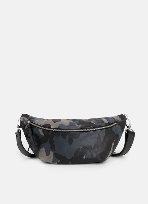 Riñonera Bolso Grande Piel Camuflaje