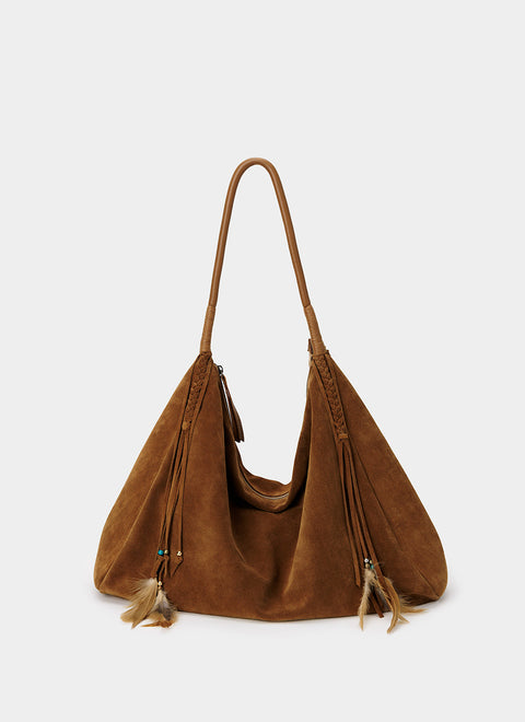 Bolso Ante Marrón Oscuro Maya