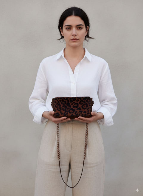 Leopard Party Bag Iris