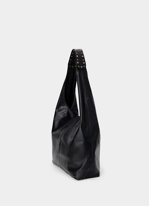 Bolso Hobo Burgundy Leather