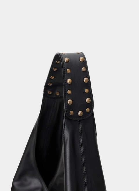 Bolso Hobo Burgundy Leather