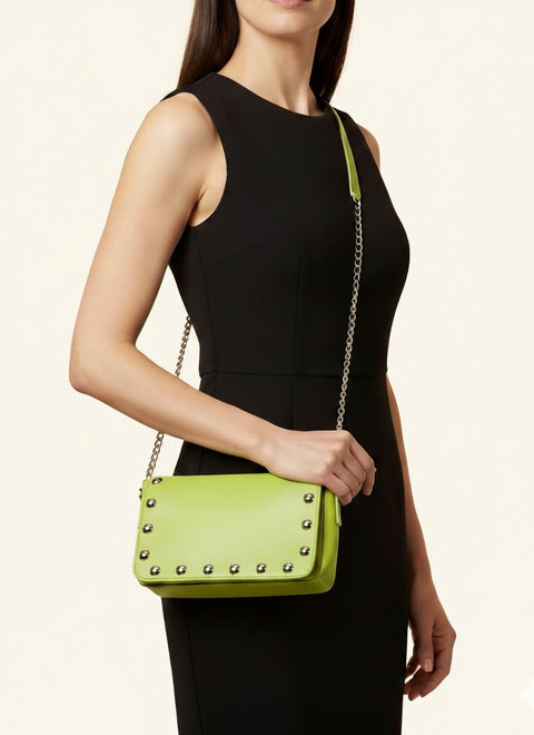 Bolso Fiesta Verde Lima Piel Adeline