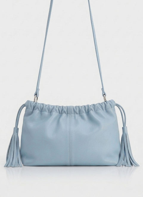 Bolso Azul Claro Piel Erica
