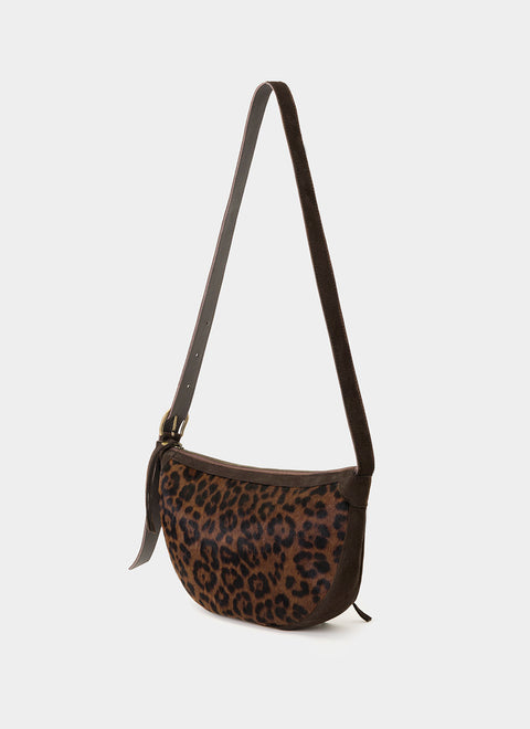 Leopard and Brown Suede Helen Bag