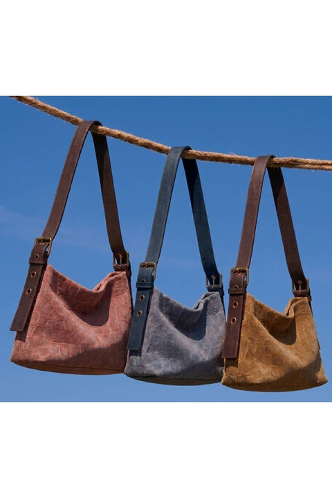 Bolso Serraje Bandolera Camel Coco