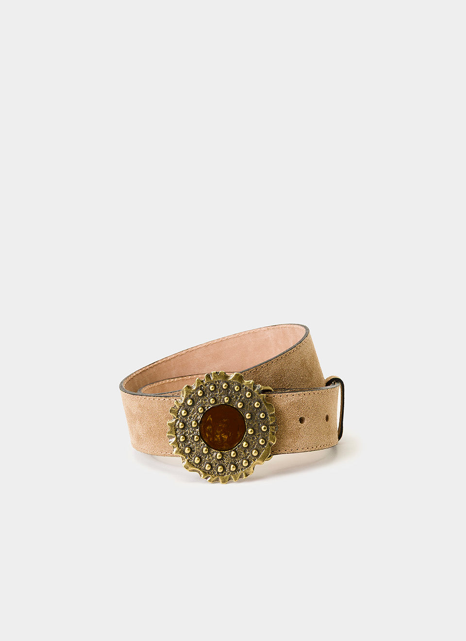 Cinturón Hebilla Redonda Ante Girasol – JuanjoGallery