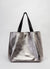 Metallic Bronze Leather Shopping Bag