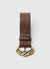 Cinturón Marrón Mujer Hebilla Art Decó