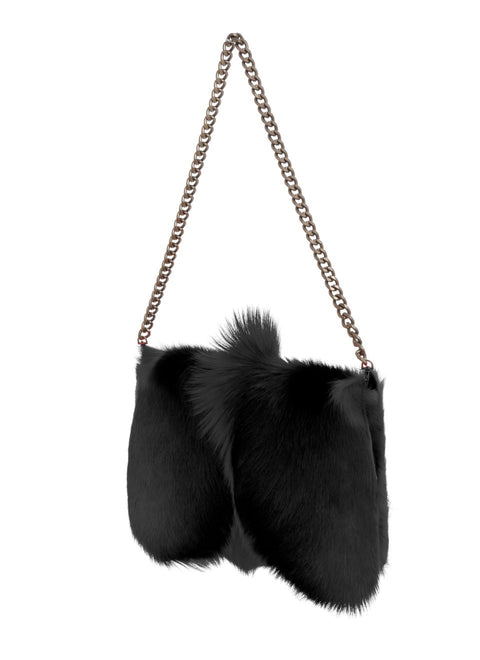 Springbok Black Fur Bag