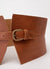 Wide Brown Leather Sonia Belt