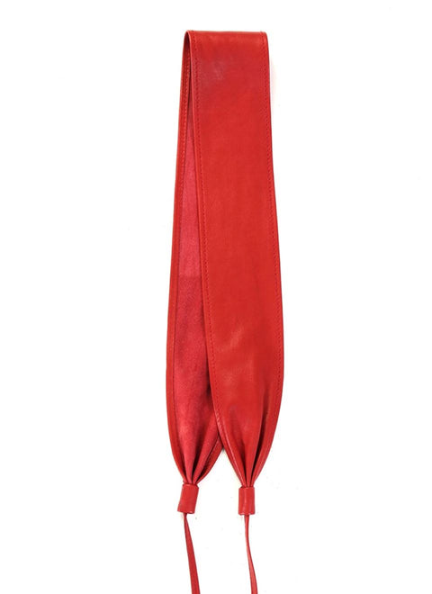 <tc>Sara Red Leather Belt</tc>
