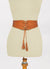 Elia brown leather corset belt