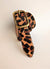 Cinturón Leopardo Pelo Hebilla Dorada