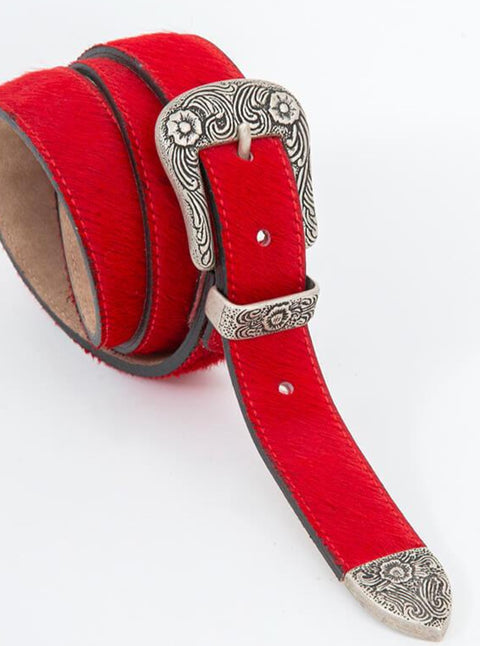 Cinturón Western Mujer Rojo