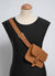 Camel Coco Leather Belt Bag